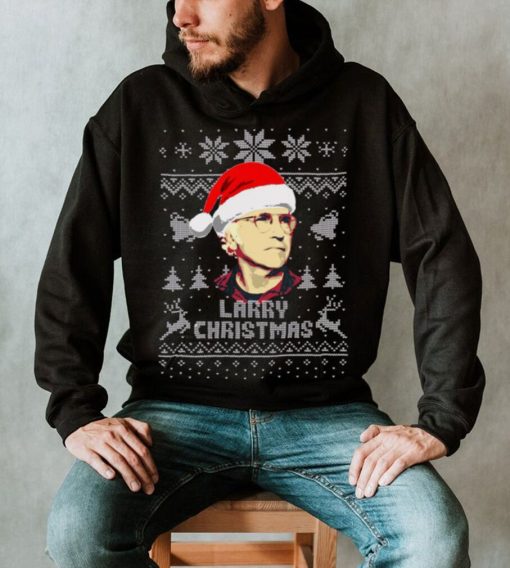 Larry David Larry Christmas White Xmas Pattern Unisex Sweatshirt