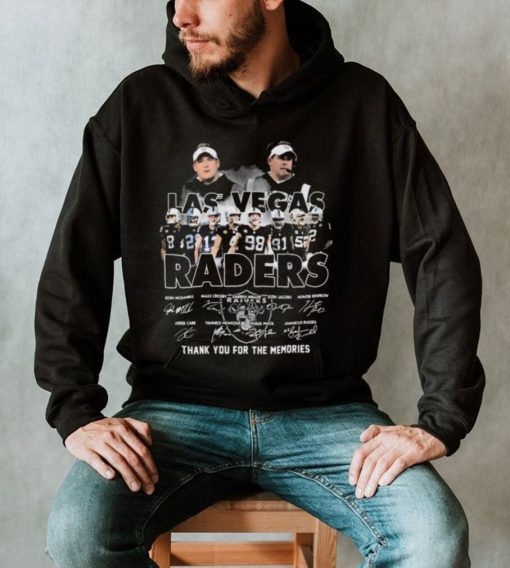 Las Vegas Raider Football Team Thank You For The Memories Signatures Shirt