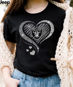 Las Vegas Raiders Heart diamond 2023 shirt