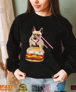 Laser Bulldog Hamburger shirt0