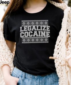 Legalize cocaine tacky Ugly Christmas sweatshirt