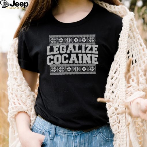 Legalize cocaine tacky Ugly Christmas sweatshirt