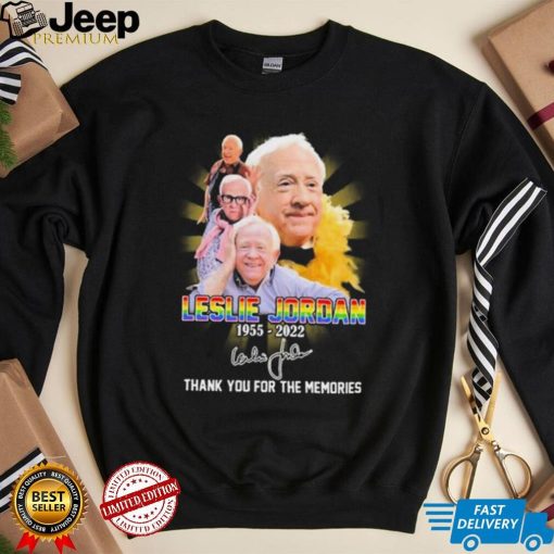 Leslie Jordan 1955 2022 Thank You For The Memories Lgbt Signature Shirt