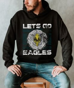 Lets Go Eagles Washed And Worn Look Philadelphia Eagles T Shirt