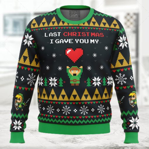 Link To My Heart Legend of Zelda Ugly Christmas Sweater