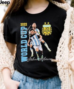 Lionel Messi And Julian Alvarez Celebration Argentina World Cup 2022 Shirt