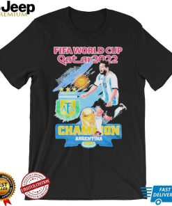 Lionel Messi Argentina Champion 2022 Qatar World Cup Shirt
