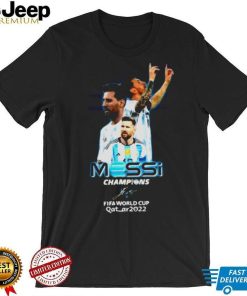 Lionel Messi Champions Fifa World Cup Qatar 2022 Signature Shirt