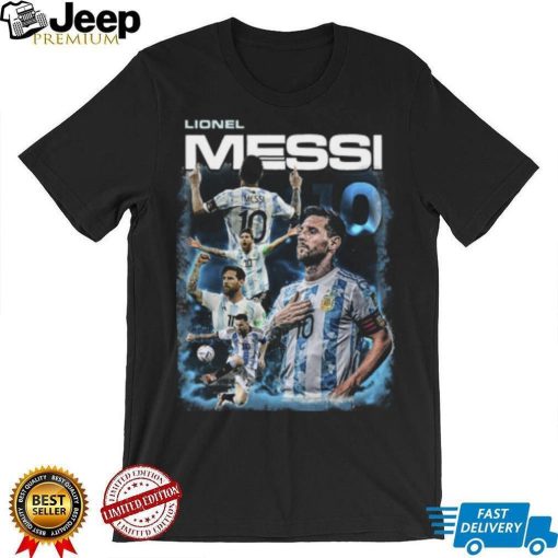 Lionel Messi Retro 90s Qatar World Cup T shirt