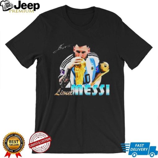 Lionel Messi The Golden Ball Qatar World Cup 2022 Shirt