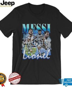 Lionel Messi Vintage Bootleg Champions World Cup 2022 Football Shirt