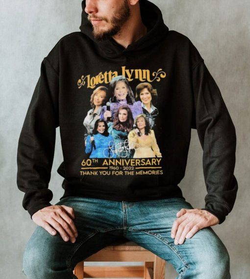 Loretta Lynn 60th Anniversary 1960  2022 Thank You For The Memories Signatures Shirt