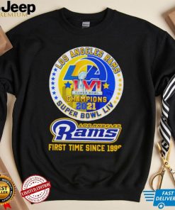 Los Angeles Rams LVI Super Bowl Champions 2021 Los Angeles Rams first time since 1999 shirt