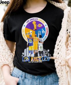 Los Angeles Rams Los Angeles Dodgers And Los Angeles Lakers City Of  Champions Shirt - teejeep