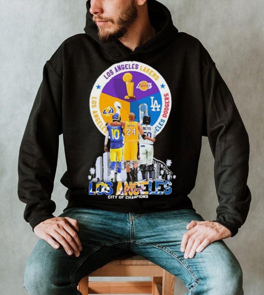 Los Angeles City Champions Dodgers Lakers Rams shirt, hoodie
