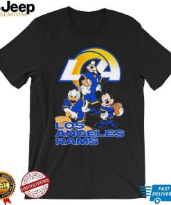 Los Angeles Rams Mickey Mouse Donald Duck Goofy Baseball Shirt