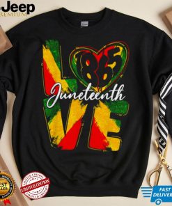 Love 1865 Juneteenth Pride Black Girl Black Queen & King Shirt