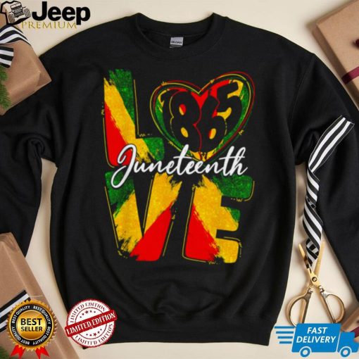 Love 1865 Juneteenth Pride Black Girl Black Queen & King Shirt