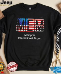 MEM Memphis International Airport American flag shirt