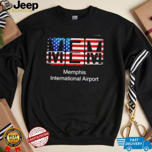 MEM Memphis International Airport American flag shirt