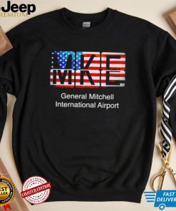 MKE General Mitchell International Airport American flag shirt