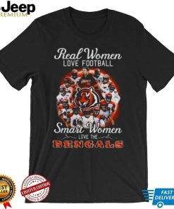 Real women love baseball smart women love the Cincinnati Bengals signatures 2022 shirt