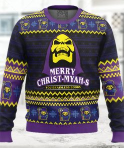 MYAH rry Christ MYAHs He Man Ugly Christmas Sweater