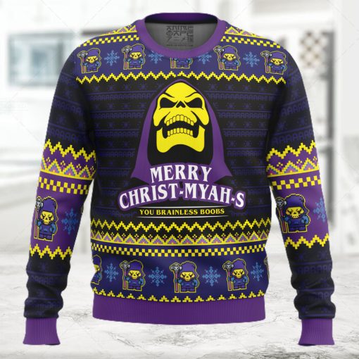 MYAH rry Christ MYAHs He Man Ugly Christmas Sweater