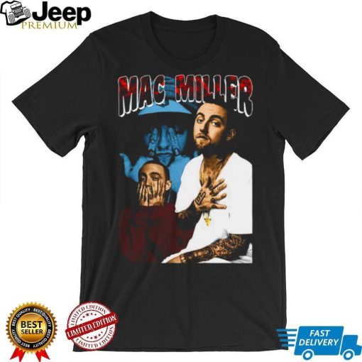 Mac Miller College Design Singer 90s shirt