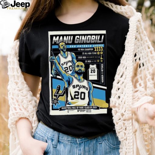 Manu Ginobili San Antonio Spurs 2022 Shirt