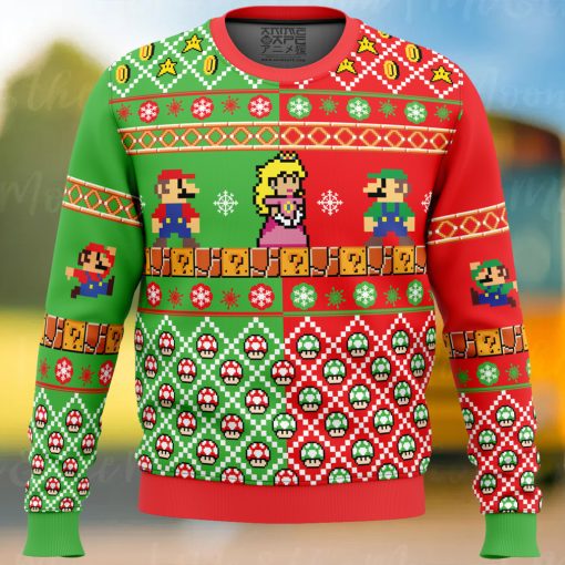 Mario Bros Ugly Christmas Sweater