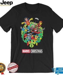 Marvel Christmas Wreath Shirt