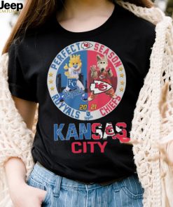 Mascot Kansas City Royals and Kansas City Chiefs perfect season 2022 shirt