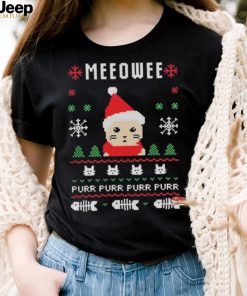 Meow Purr Purr Purr Purr Ugly Christmas Shirt