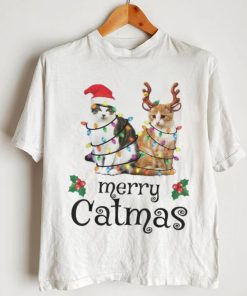 Merry Catmas Christmas Santa Cat Reindeer Cat Shirt