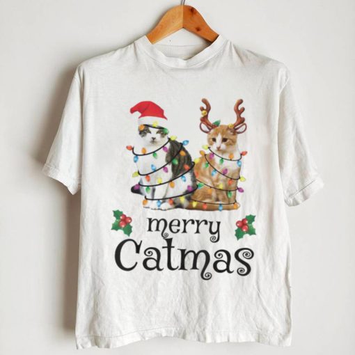 Merry Catmas Christmas Santa Cat Reindeer Cat Shirt