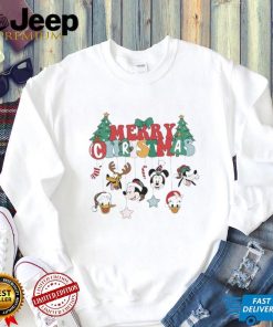 Merry Christmas Disney Sweatshirt, Retro Mickey And Friends Christmas Shirt