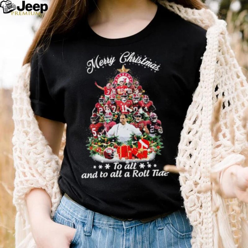 Merry Christmas To All And To All A Roll Tide Alabama Tree Shirt