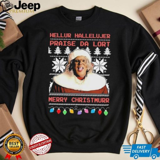 Merry Christmas Vintage Christmas Madea Hellur Hallelujer Praise Da Lort Tyler Perry Shirt