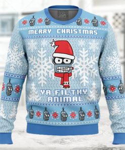 Merry Christmas Ya Filthy Animal Futurama Ugly Christmas Sweater