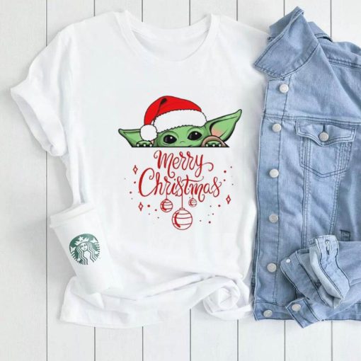 Merry Chritsmas Baby Yoda Christmas T shirt Star Wars Christmas Funny0