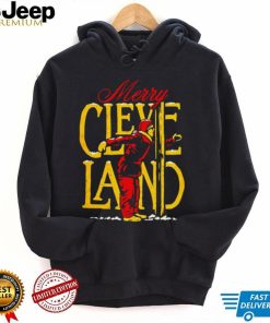 Merry Cleveland Christmas flag pole 2022 shirt