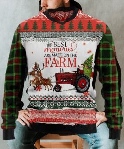 Merry Famer Ugly Christmas Sweater, The Best Memories Are Made On The Farm Sweatshirt