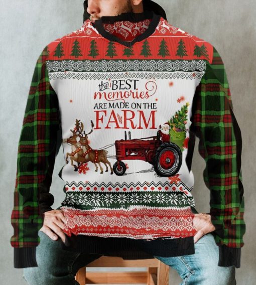 Merry Famer Ugly Christmas Sweater, The Best Memories Are Made On The Farm Sweatshirt