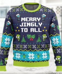 Merry Jingly Invader Zim Ugly Christmas Sweater