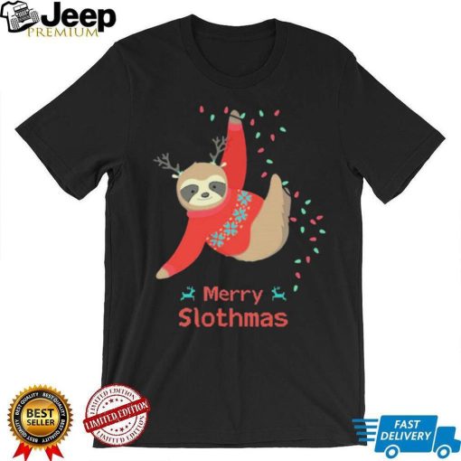 Merry Slothmas Christmas Sloth Shirt