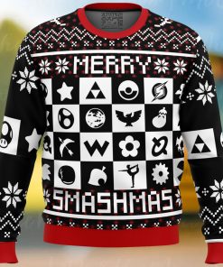 Merry Smashmas Super Smash Bros Ugly Christmas Sweater