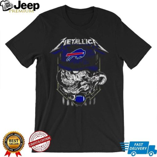 Metallica Skull Snake Buffalo Bills Logo NFL Shirt