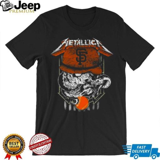 Metallica Skull Snake San Francisco Giants Logo MLB Shirt