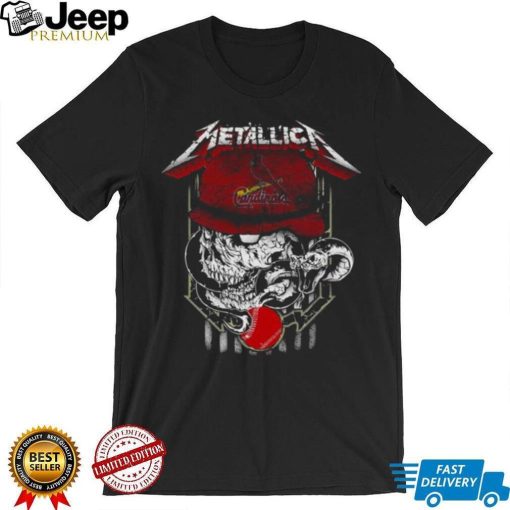 Metallica Skull Snake St Louis Cardinals Logo MLB Shirt